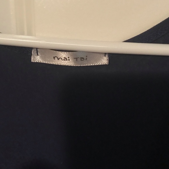 Mai Tai Blue Lace Sleeveless A-Line Dress - Picture 2 of 6